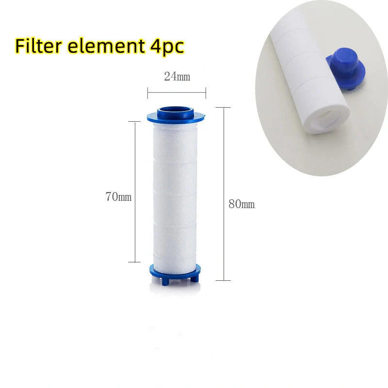 Turbo Propeller Shower Head in various colours with 360-degree fan extension