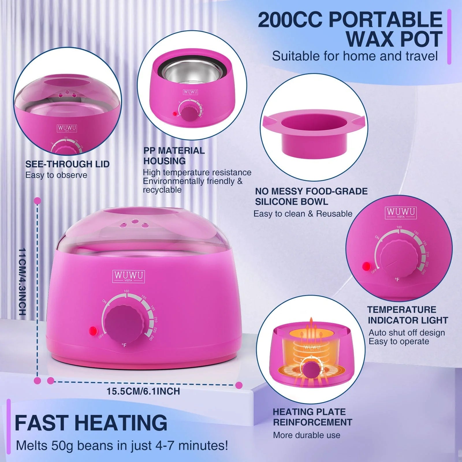 Premium hair removal kit with wax warmer, wax beads, and post-epilation products for smooth, hairless skin