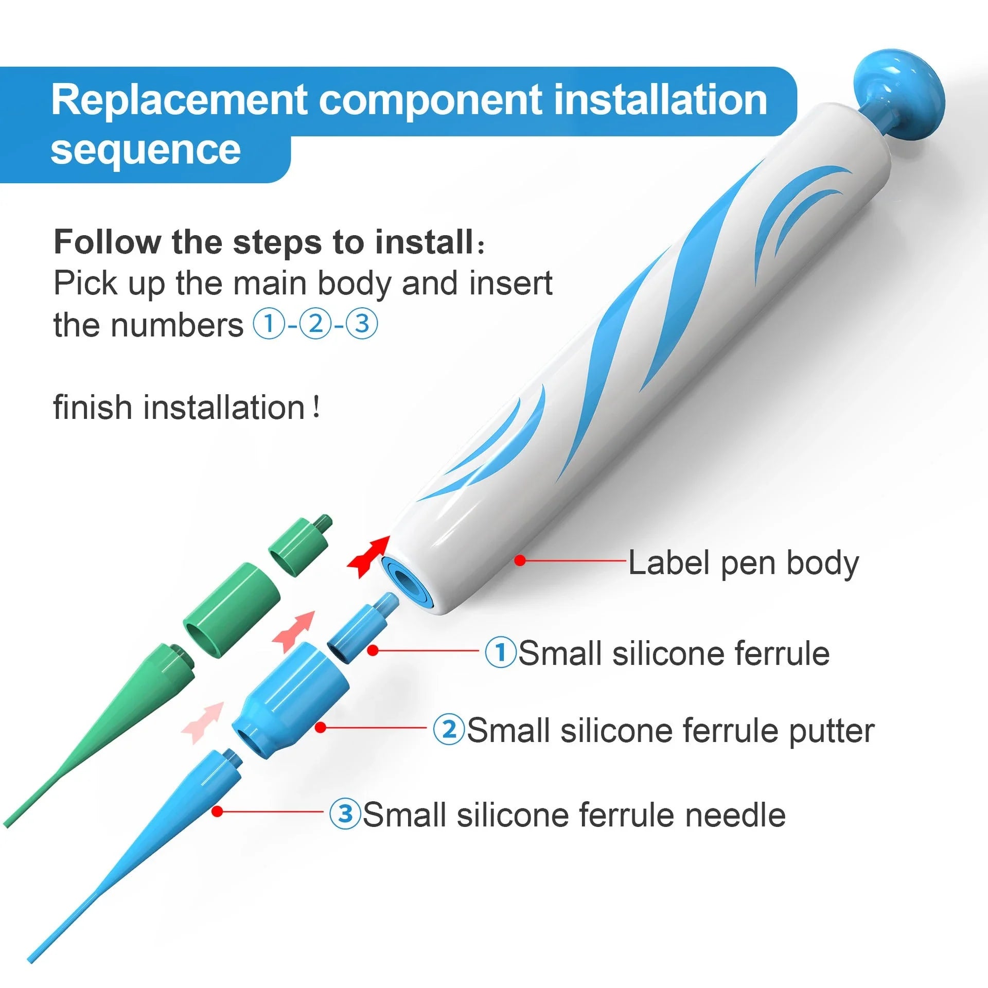 Skin Tag Remover Kit featuring rubber band removal tool, attachments for different tag sizes, and easy-to-clean design for safe at-home use