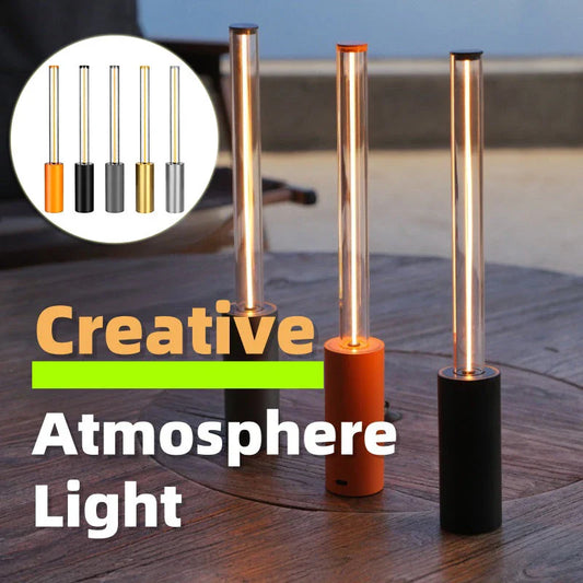 Soothing ambient light bedside lamp with customizable brightness and breathing effect in various color options