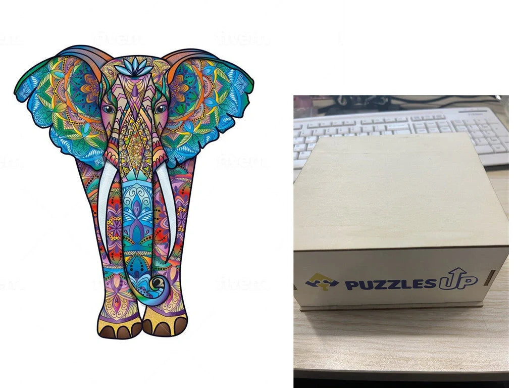 A3 Animal Wooden Puzzle with Box - Premium quality, vibrant animal designs, perfect for family fun