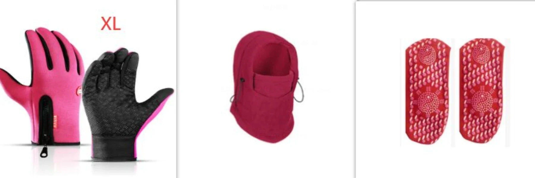 Versatile outdoor winter headwear with a warm fleece hat, face mask, and neck scarf for cold weather protection