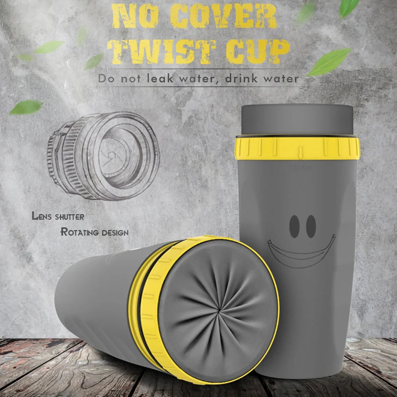 Twist Cup Travel Mug with double insulation and straw compatibility in various colors