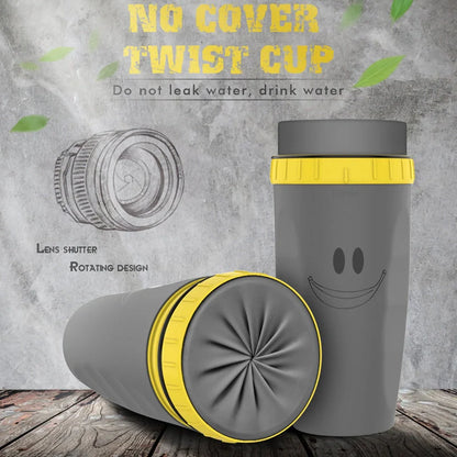 Twist Cup Travel Mug with double insulation and straw compatibility in various colors