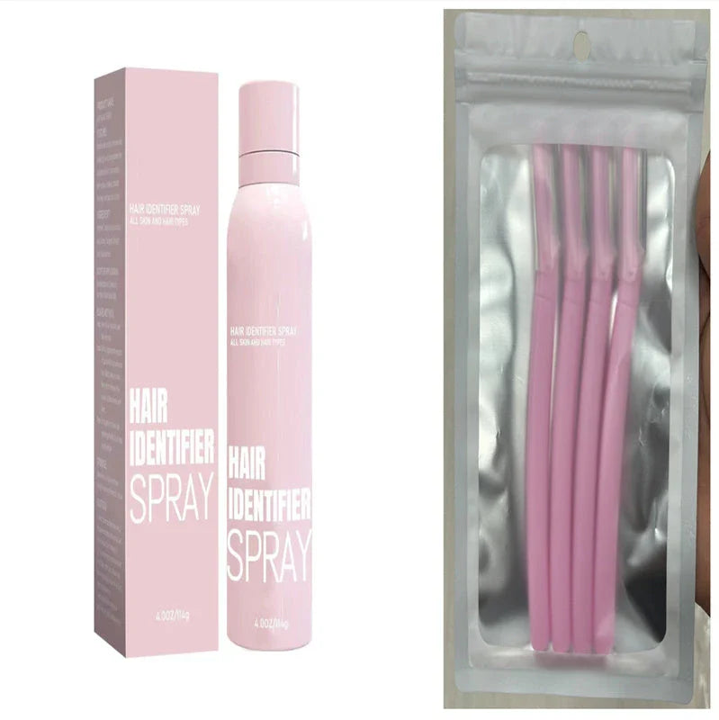 Dermaplaning Facial Hair Remover Spray - Moisturizing Set for Smooth, Radiant Skin