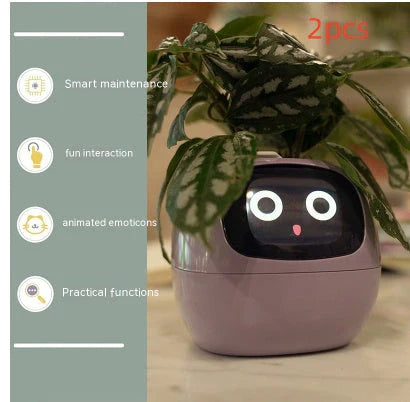Smart Planter with AI and 7 sensors for easy plant care in various colours