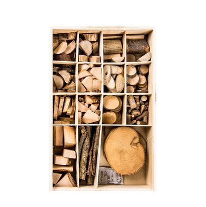 Handmade wooden blocks for children's creative play, natural pine wood, safe and educational
