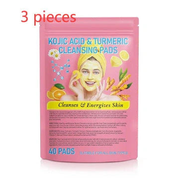 Turmeric Kojic Acid Cleansing Pads for radiant and clear skin
