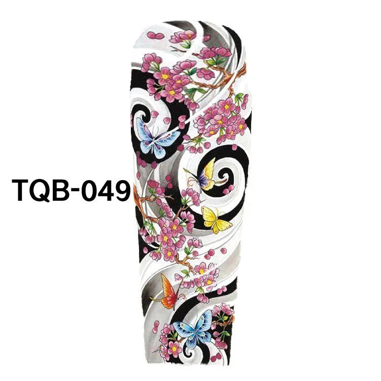 Waterproof Full Arm Tattoo Sticker in various colours for temporary body art