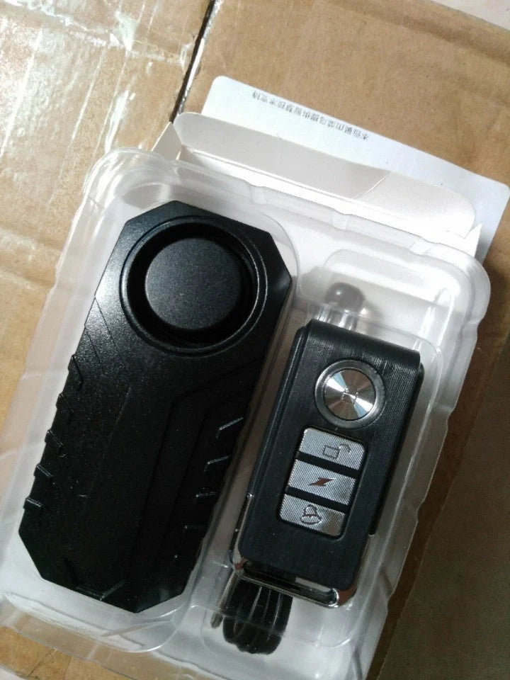 Adjustable Electric Vehicle Remote Vibration Alarm for bikes and doors