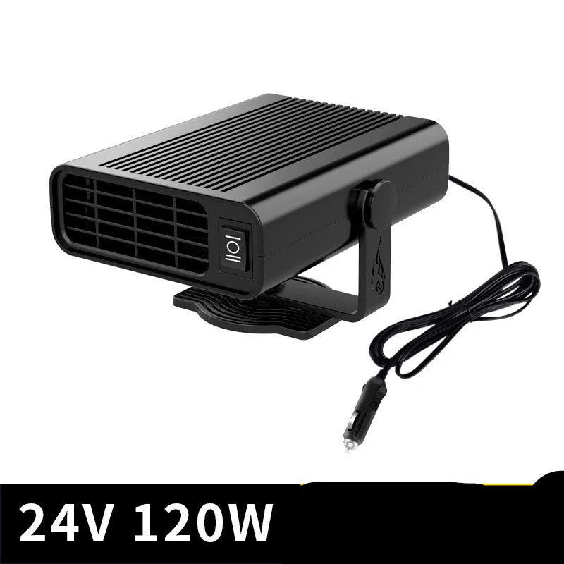 Universal Car Defrost Heater and Cooling Fan with 360-degree rotation for 12V and 24V vehicles