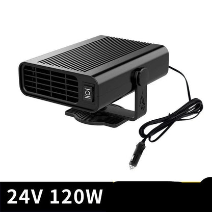 Universal Car Defrost Heater and Cooling Fan with 360-degree rotation for 12V and 24V vehicles