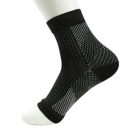 Unisex anti-fatigue compression ankle socks for sports and recovery
