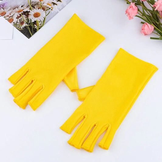 Stylish UV protection manicure gloves in various colours for safe nail care