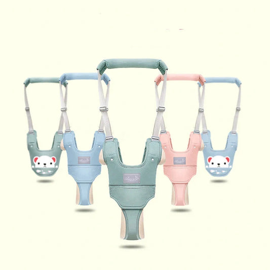 Adjustable baby walker harness for toddlers in various colours and designs