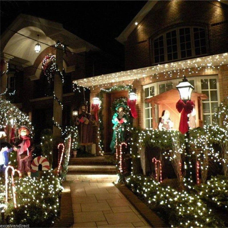 Premium LED Christmas fairy lights in various colors and lengths for magical home decor