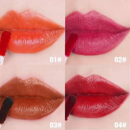 PHOFAY Premium Long-Lasting Lip Tint Collection in various shades and applications