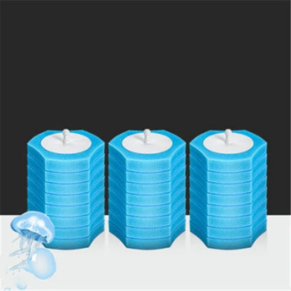 Premium disposable toilet brush with plastic, sponge, and scratch-resistant cloth for effective and hygienic bathroom cleaning