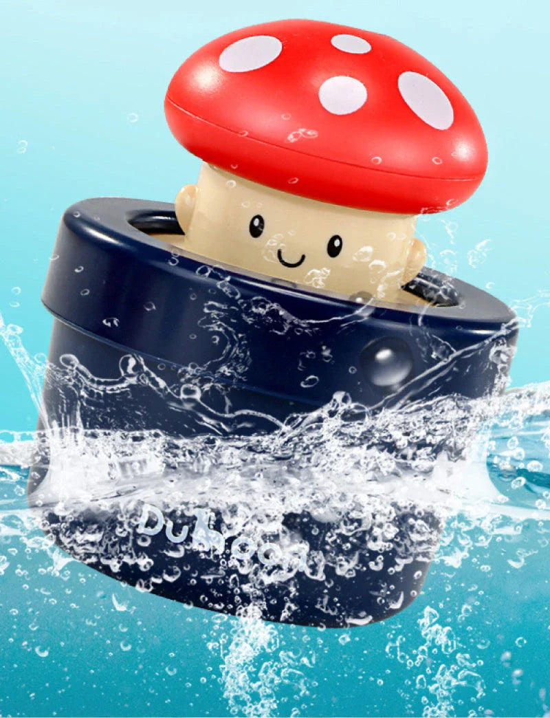 Delightful bird-shaped water toy with suction cups for secure placement in the bathtub, providing endless entertainment and healthy development for children during bath time.