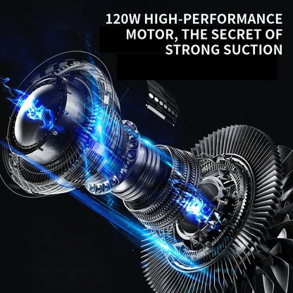 Premium dual-use pet hair vacuum cleaner with powerful suction for effortless cleaning of cars and homes