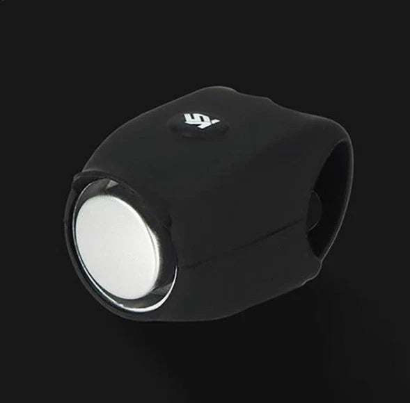 Powerful 120 dB bicycle siren with 6 customisable sound modes, made of premium silica gel for durable and waterproof performance