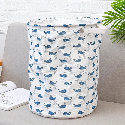 European-style cotton and linen dirty clothes basket in various designs