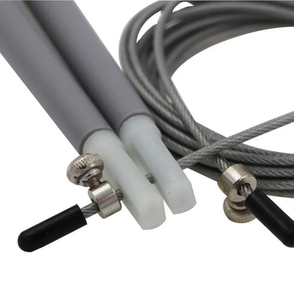 Premium skipping rope with adjustable length, durable stainless steel cable, and comfortable handles for an effective fitness and weight loss workout.