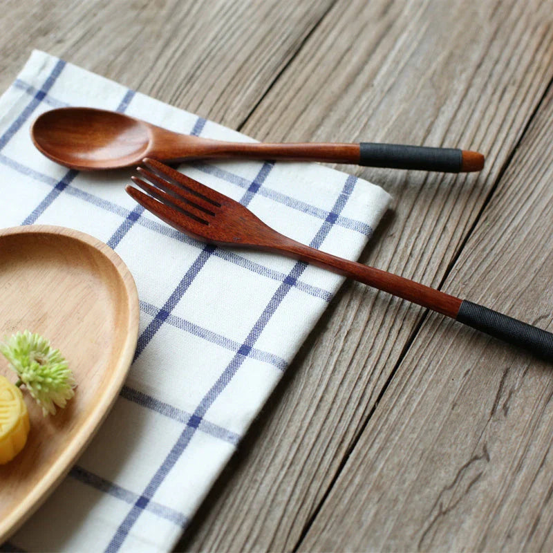 Handcrafted bamboo cooking utensils with elegant Japanese-inspired design, perfect for the discerning British kitchen