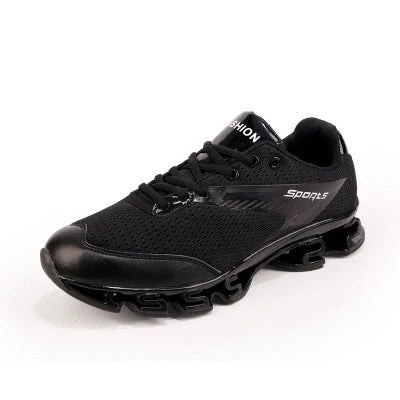 Blade Warrior Sneakers in green, white, black, and red with breathable mesh upper
