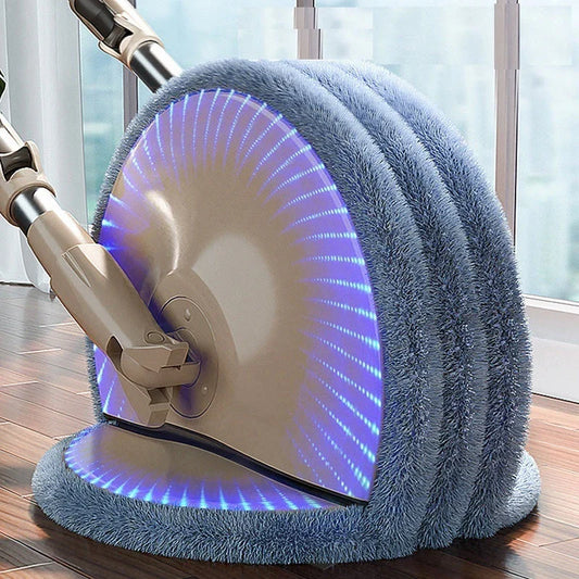 Rotary Mop with automatic wringing, telescopic handle, and microfibre cleaning for effortless home cleaning in the UK