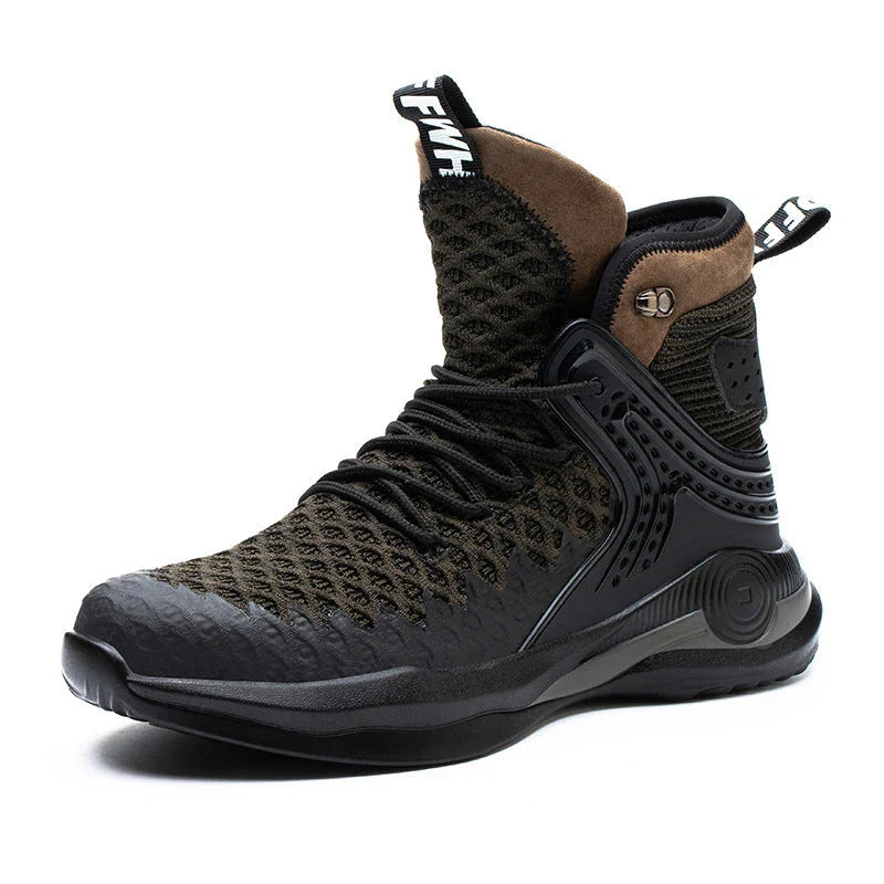 Men's steel toe work boots with puncture-resistant and breathable construction for maximum safety and comfort on the job site