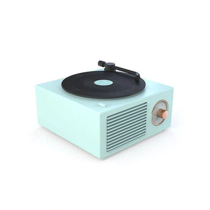 Retro Bluetooth Mini Speaker with USB Port in vintage design, perfect for wireless music streaming.