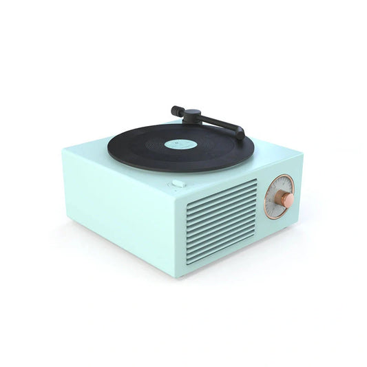Retro Bluetooth Mini Speaker with USB Port in vintage design, perfect for wireless music streaming.