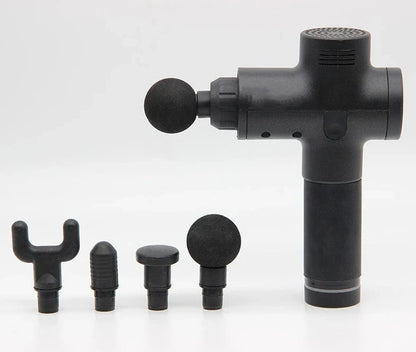 Premium deep tissue massage gun with interchangeable heads and whisper-quiet operation for relaxing muscle therapy