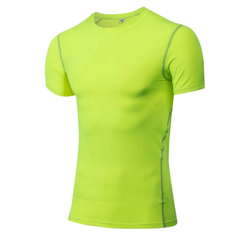 Solid colour quick-drying fitness short sleeve in milk silk and spandex blend