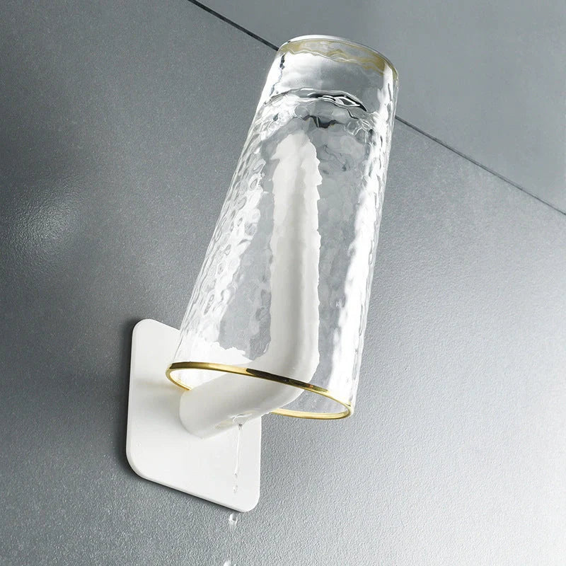 White nail-free ABS storage rack for wall organisation