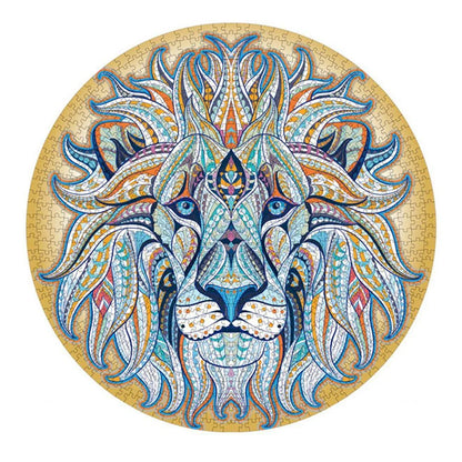Charming wooden animal puzzles featuring a variety of wild creatures like foxes, wolves, and owls, perfect for a unique Christmas gift.
