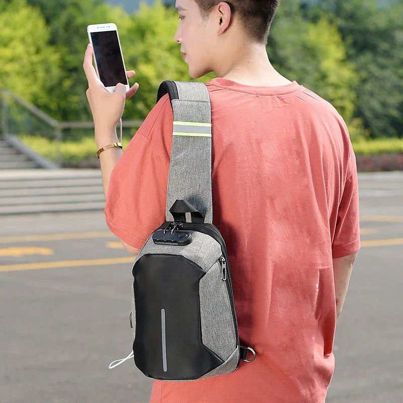 A durable and stylish Oxford cloth shoulder bag with a spacious interior and adjustable strap for everyday use.