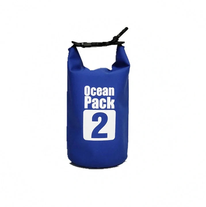 2L waterproof dry bag in various colours for outdoor activities