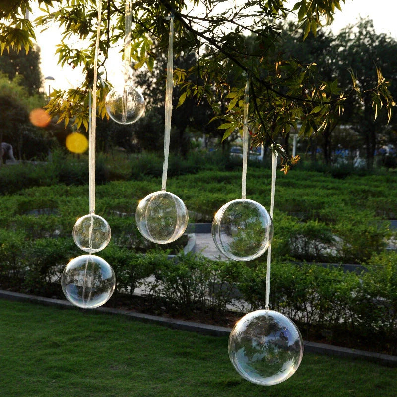 Eco-friendly PS plastic decorative hanging balls for festive and creative decorations