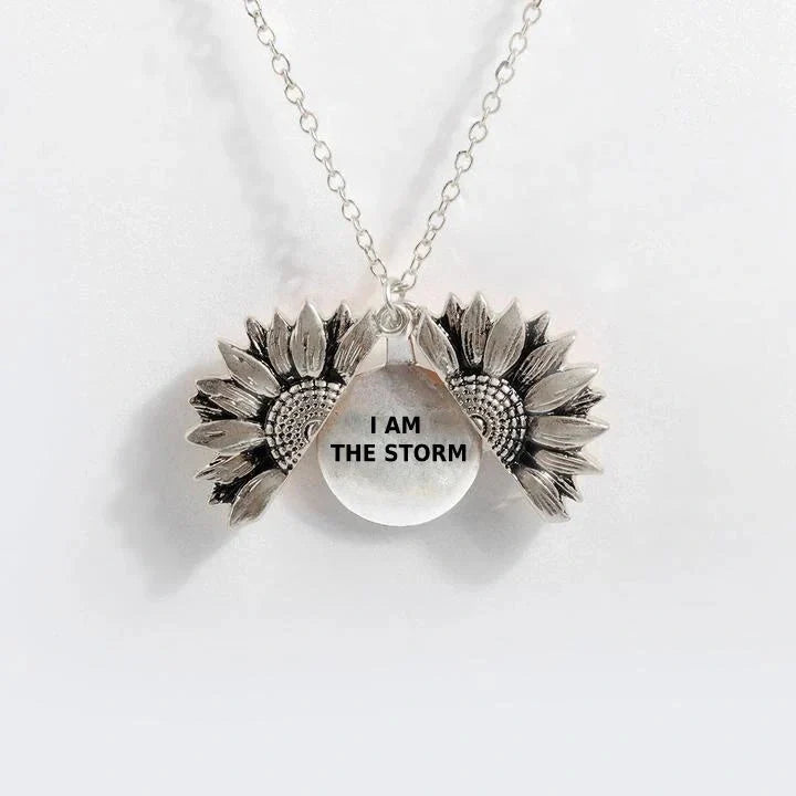 Elegant Sunflower Double-layer Lettering Necklace in various colours