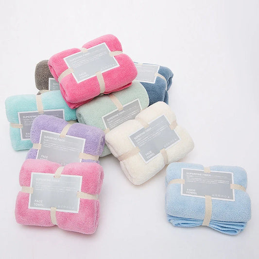 Superfine fibre yoga towel in various colours, dimensions 34cm by 80cm