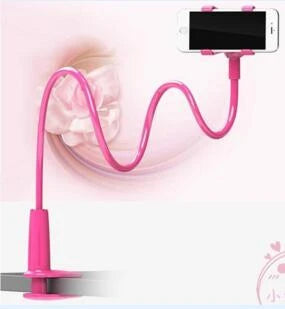 Versatile tablet and phone stand with 360-degree rotation for comfortable hands-free use while lounging on the couch or in bed