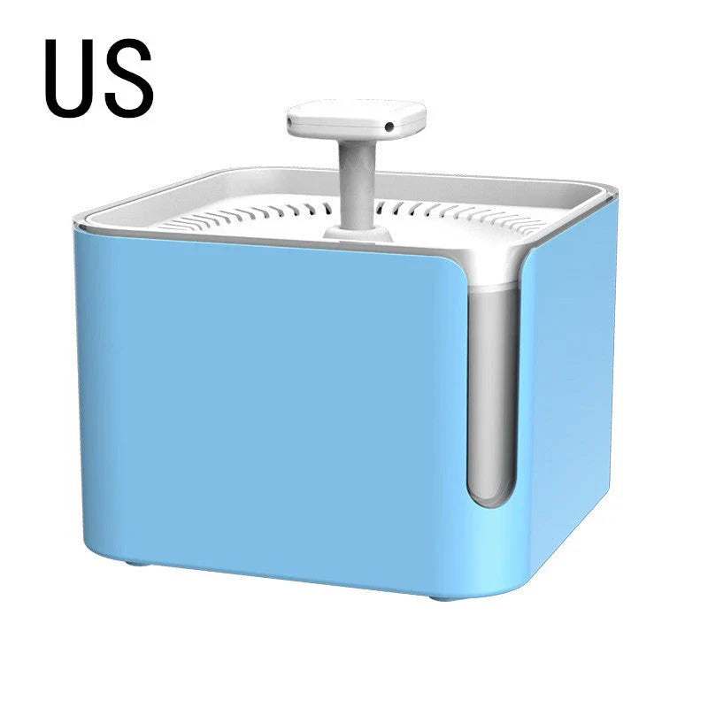Energy-Efficient 3L USB Automatic Pet Feeder and Water Fountain with 360-degree Circulating Filtration and Automatic Power-Off Feature