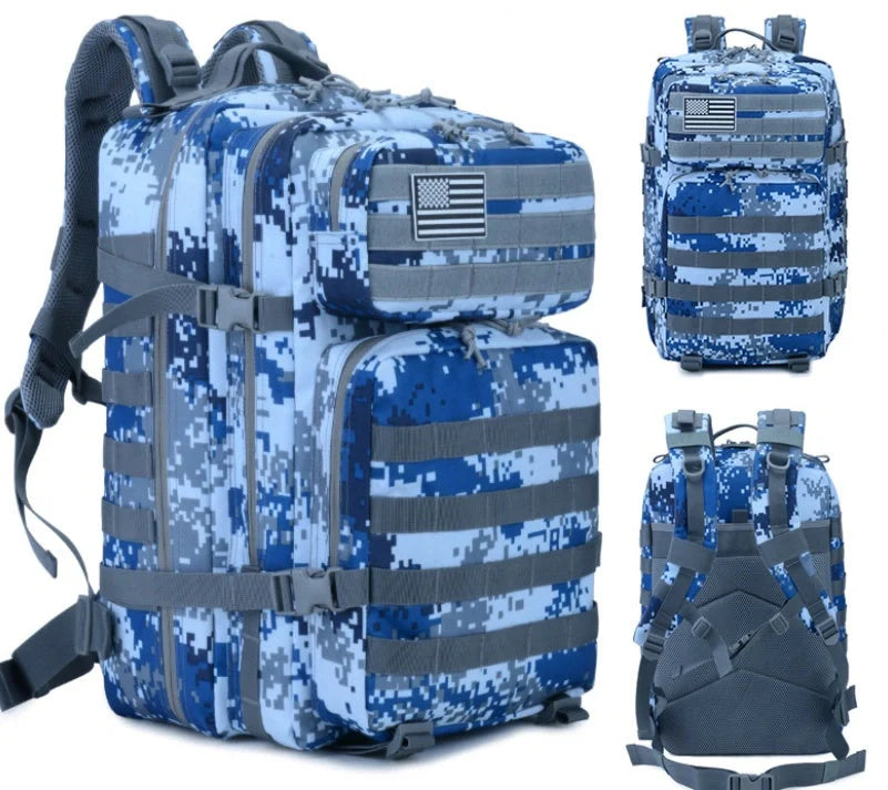 Outdoor Mountaineering Tactical Backpack with MOLLE system and 50 litre capacity