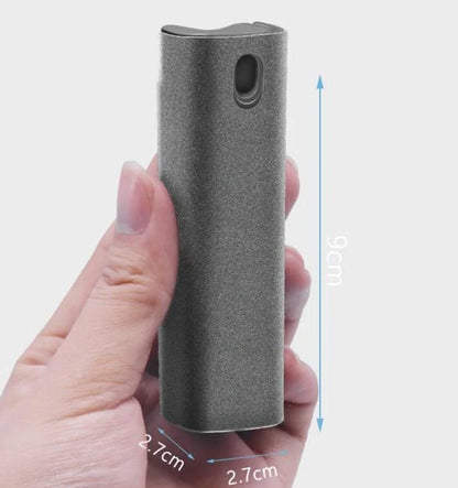 2-in-1 phone and computer screen cleaner kit with microfiber cloth for effective screen cleaning