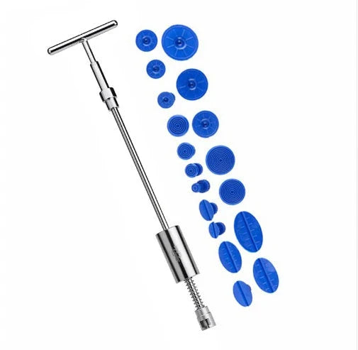 Premium car dent removal kit with slide hammer tool, suction cups, and other accessories for DIY dent repair