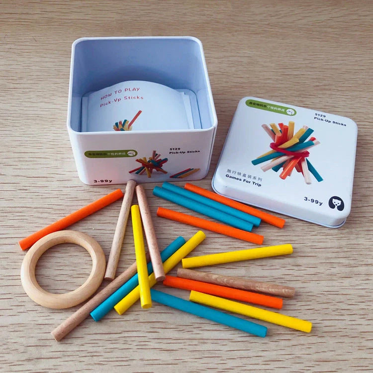 Wooden puzzle building blocks for children's cognitive development