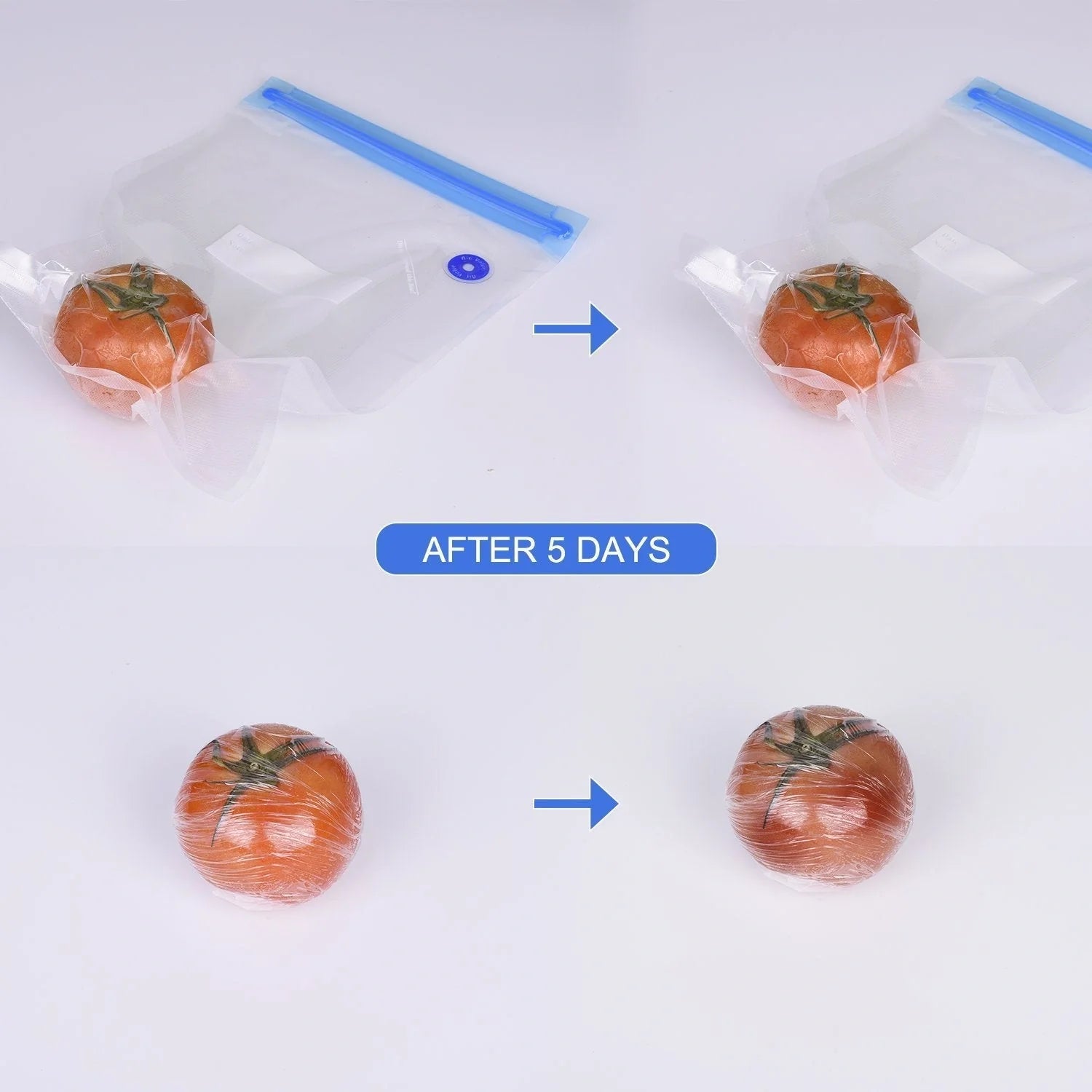 Premium vacuum seal bags for keeping food fresh and organised