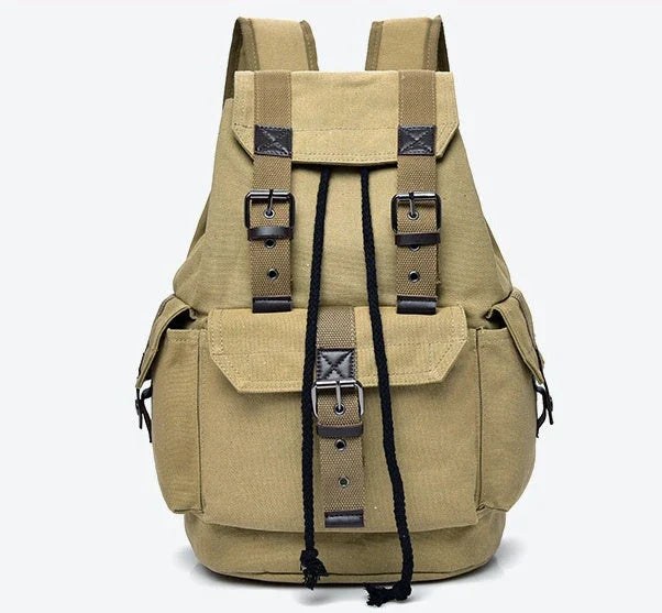 Premium canvas backpack with spacious compartments, comfortable padded straps, and a versatile, stylish design for urban adventures.